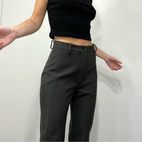 Zara The Melrose Full Length Split Hem Legging Pant - Picture 7 of 14